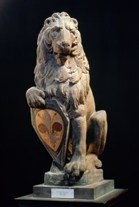 Heraldikai oroszlán, 1420 (márvány)