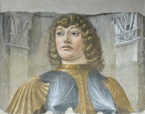 Fegyveres férfi páncélban, 1487-89 körül (önálló freskó) alkotó: Donato Bramante