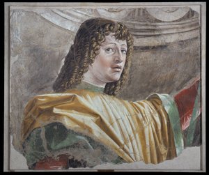 Férfi alabárdos, 1486 körül (vászonvászon freskó) alkotó: Donato Bramante