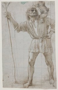 Szent Kristóf a gyermek Jézussal alkotó: Donato Bramante