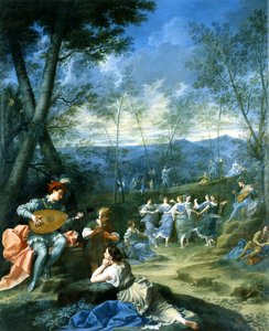 A nimfák tánca, 1725 körül (olaj, vászon)