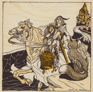 Az aranymadár, német mese (színes litho)