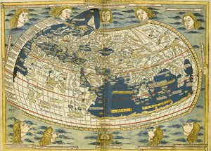 Ptolemaiosz világtérkép alkotó: Donnus Nicolaus Germanus