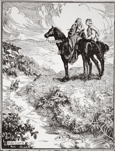„Ahogy a kis erdei dombon várnak”, 1905. alkotó: Dora Curtis
