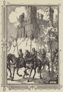 Sir Galahad az apátságban alkotó: Dora Curtis