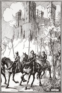 „Sir Galahad az apátságban”, 1905. alkotó: Dora Curtis