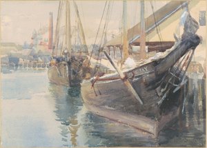 Hajók a kikötőben alkotó: Dora Louise Murdoch
