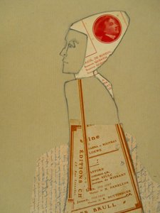 Absztrakt profil-kollázs alkotó: Doris Schmitz