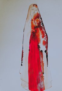 Élénkpiros Madonna alkotó: Doris Schmitz