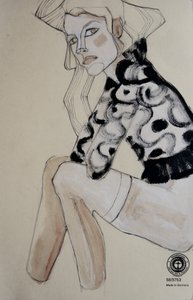 Elegáns divatillusztráció alkotó: Doris Schmitz