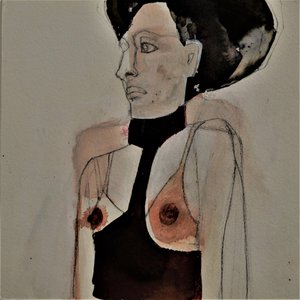 Elmélkedő női alak alkotó: Doris Schmitz