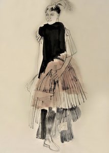 Couture divatillusztráció alkotó: Doris Schmitz