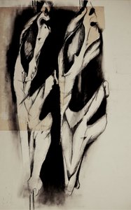 Hosszúkás árnyalakok alkotó: Doris Schmitz