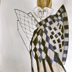 Harlequin divatportré alkotó: Doris Schmitz