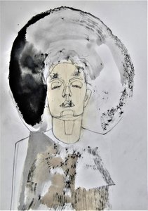 Meditatív absztrakt portré alkotó: Doris Schmitz