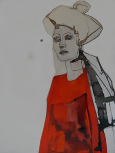 A modern nő pirosban alkotó: Doris Schmitz