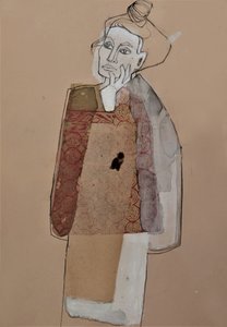 Elgondolkodó nő portréja alkotó: Doris Schmitz