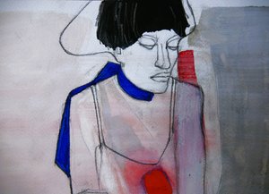 Elgondolkodó nő – Tükörkép alkotó: Doris Schmitz