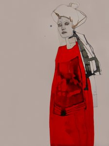 A vörös ruhás nő alkotó: Doris Schmitz