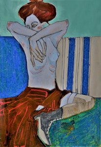 Tisztelgés Egon Schiele előtt alkotó: Doris Schmitz