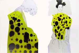 Élénk, pöttyös divat alkotó: Doris Schmitz