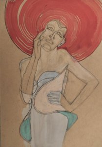 A piros kalapos nő alkotó: Doris Schmitz