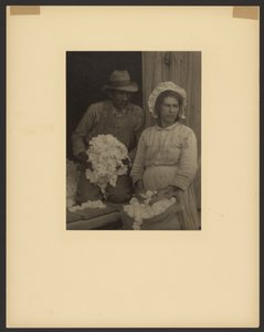 Farmos pár a leszedett gyapottal, Délkelet-USA. alkotó: Doris Ulmann