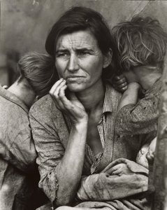 [A migráns anya másolata, Nipomo, Kalifornia]