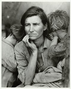 Florence Owens Thompson portréja Migráns anya, 1936 (eredeti cím)