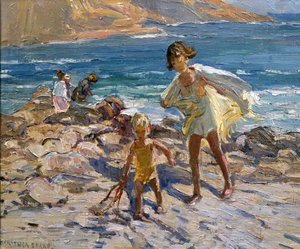 A tenger mellett (olaj, tábla) alkotó: Dorothea Sharp