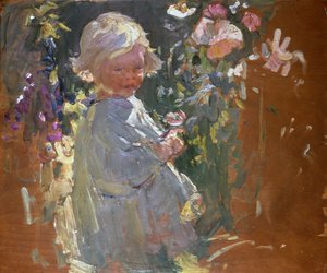 Virágszedés (olaj, tábla) alkotó: Dorothea Sharp