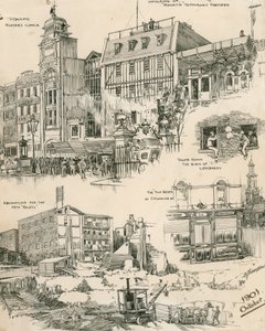 Londoni vázlatok 1901 októberéből (metszet) alkotó: Douglas Macpherson