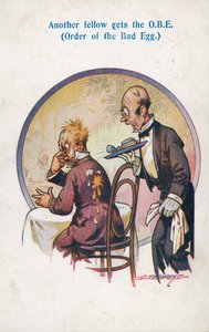 Romlott tojás szaga (színes litográfia)