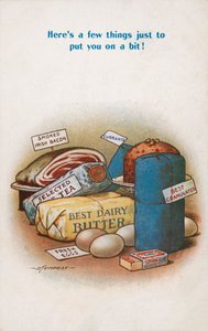 Háborús fejadagok (színes litográfia)