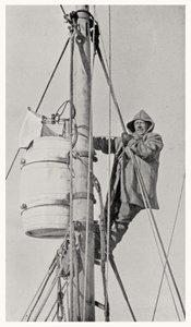 Frank Wild parancsnok (1873-1939) az árbochegyen, az Antarktiszra vezető Endurance expedíció során, 1914-1916 alkotó: Dr. Alexander Macklin