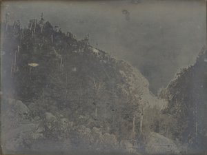 Crawford Notch, New Hampshire területén belüli kilátás alkotó: Dr. Samuel A. Bemis
