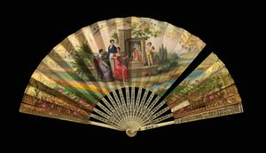 Fan, francia, 1820-30.