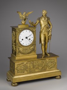 Mantel Clock, 19. század eleji (ormolu aranyozott bronz óraművel) alkotó: Dubuc Dubuc