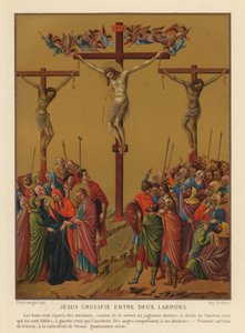 Jézus Krisztus keresztre feszítése (chromolitho)