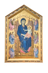 Madonna és gyermeke angyalokkal trónol alkotó: Duccio di Buoninsegna
