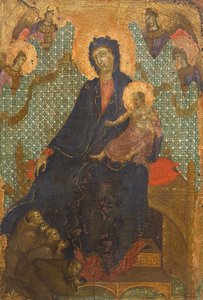 Ferencesek Madonnája, Duccio di Buoninsegna (kb. 1255 - 1319 előtt), tempera, fa, 235x16 cm alkotó: Duccio di Buoninsegna