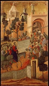Szomorúság: Belépés Jeruzsálembe alkotó: Duccio di Buoninsegna