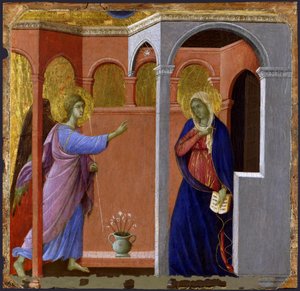 Az Annunciáció alkotó: Duccio di Buoninsegna