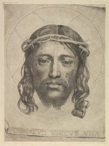 Krisztus arca Szent Veronika fátylán, 1735. alkotó: Dudesert