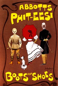 Abbotts Phit-Eesi csizmák és cipők, c1887-1922 alkotó: Dudley Hardy