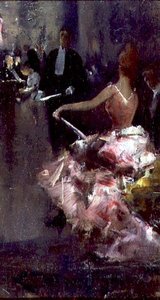 Cafe Scene (olaj a panelen) alkotó: Dudley Hardy
