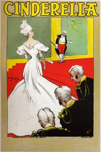Irodalom. Tündérmesék. Hamupipőke. Dudley Hardy plakátja egy londoni előadáshoz, 1890 körül (plakát) alkotó: Dudley Hardy