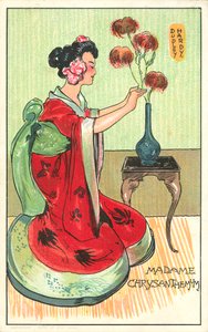 Madame Chrysanthemum, Pierre Loti regényéből (színes litó) alkotó: Dudley Hardy
