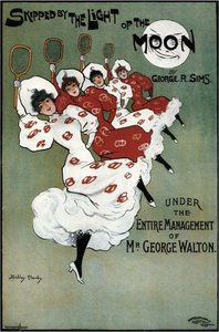 A Hold fénye átugrott George Sims-vígjáték plakátja, 1896