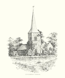 Chislehurst templom (litográfia)